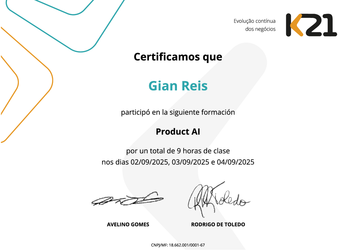 Certificado K21